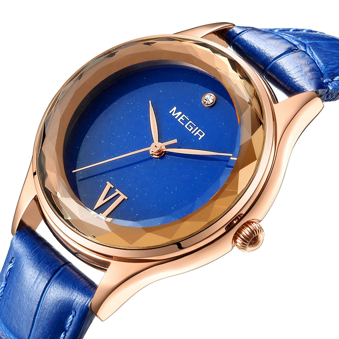 MEGIR Fashion Watch for Women Luxury Leather Casual Simple Quartz Wristwatch Waterproof Ladies Dress Clock Relogio Feminino 4208-4