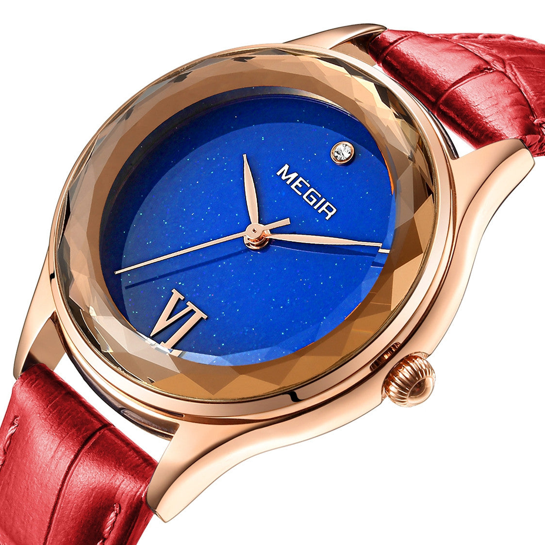 MEGIR Fashion Watch for Women Luxury Leather Casual Simple Quartz Wristwatch Waterproof Ladies Dress Clock Relogio Feminino 4208-5