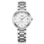 RUIMAS Women Automatic Mechanical Watch Steel Strap Ladies Business Wrist Watch Fashion Waterproof Date Clock Montre Femme 6756-8