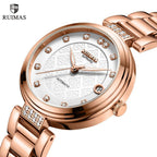 RUIMAS Women Automatic Mechanical Watch Steel Strap Ladies Business Wrist Watch Fashion Waterproof Date Clock Montre Femme 6756-0