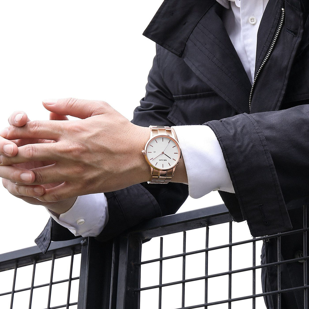 MEGIR Quartz Watch for Men Top Brand Luxury Steel Band Wristwatches Business Casual Date Clock Waterproof Relogio Masculino 2164-4