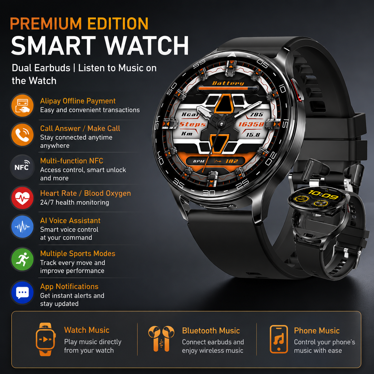 Fusion TWS Smartwatch | Smart Watch.