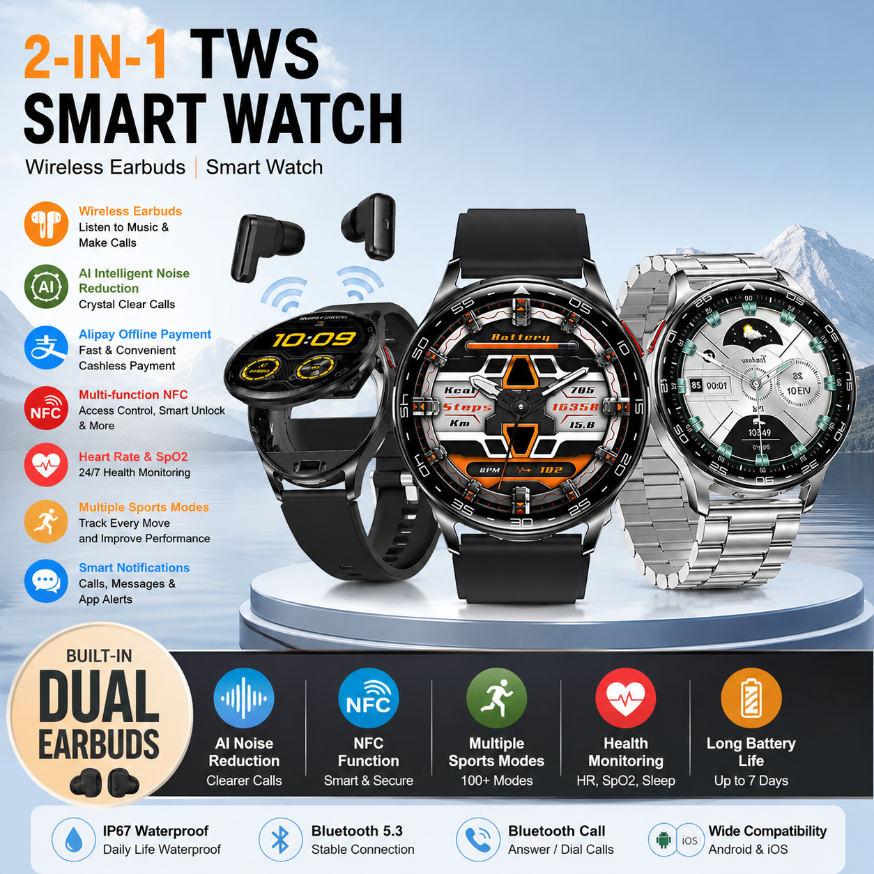 Fusion TWS Smartwatch | Smart Watch.